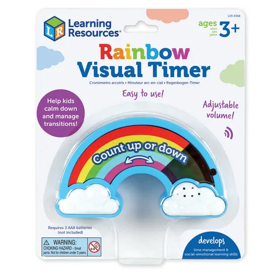 rainbow visual timer in package