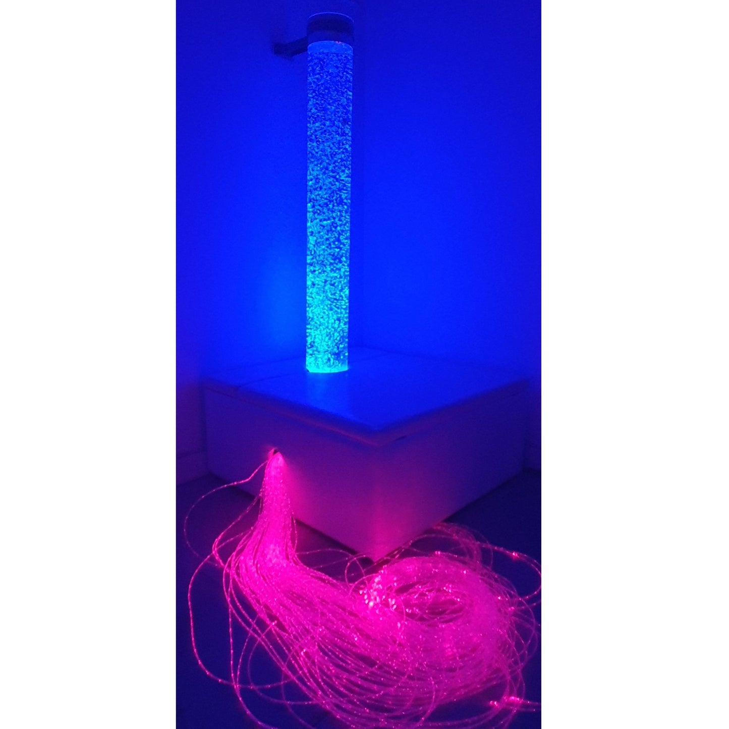 Bubble Tube Sensory Column Water Feature with LED lights