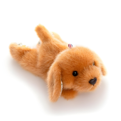 Blossom Buddies Keyring Plush Animal Golden retriever