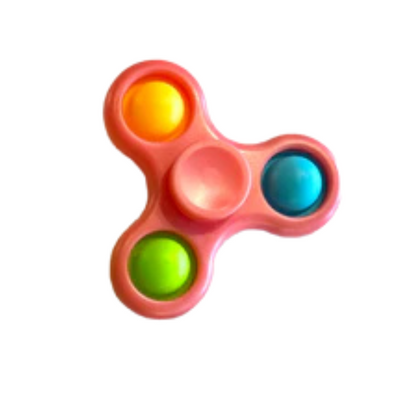 Bubble pop it fidget spinner pink