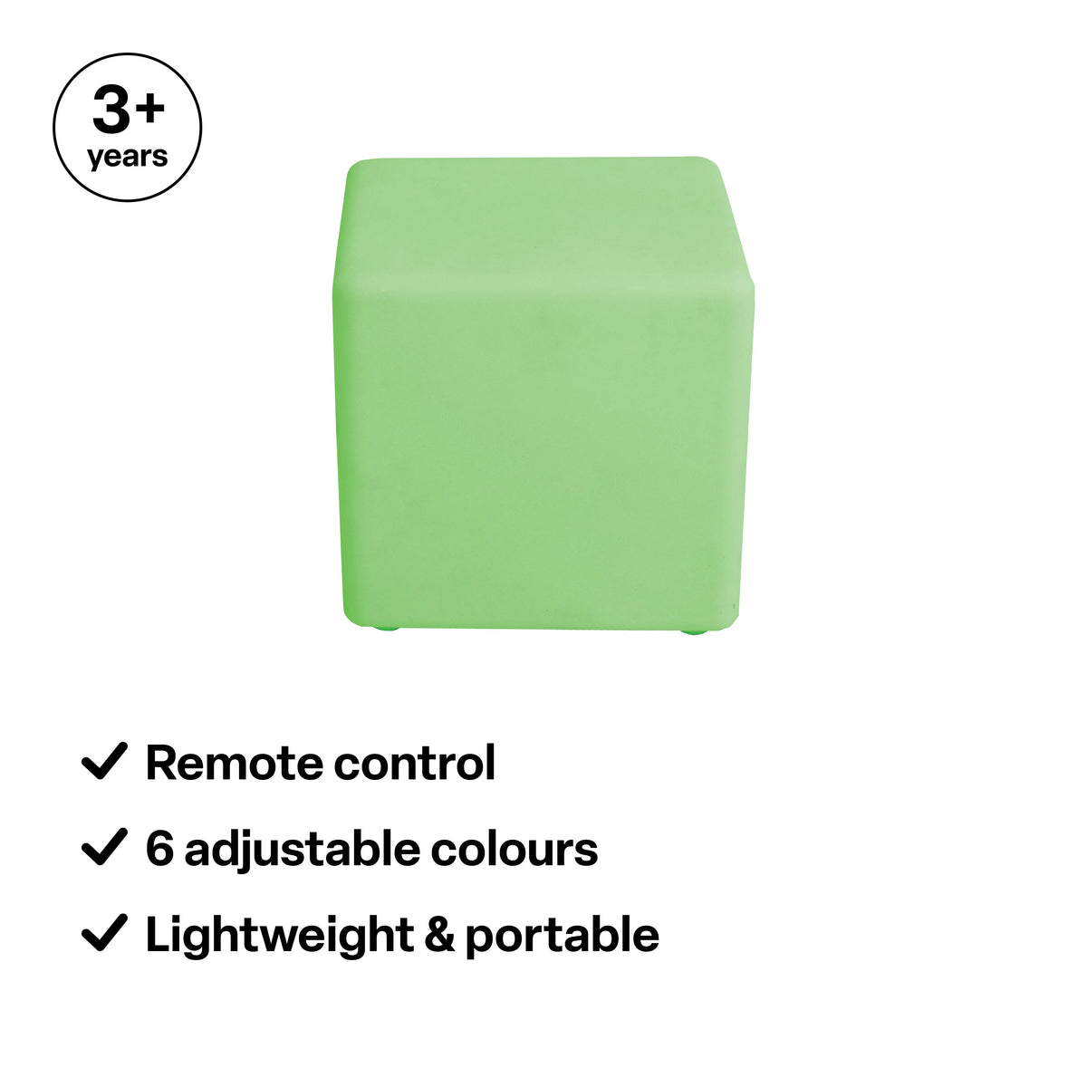 40cm LED light up cube features