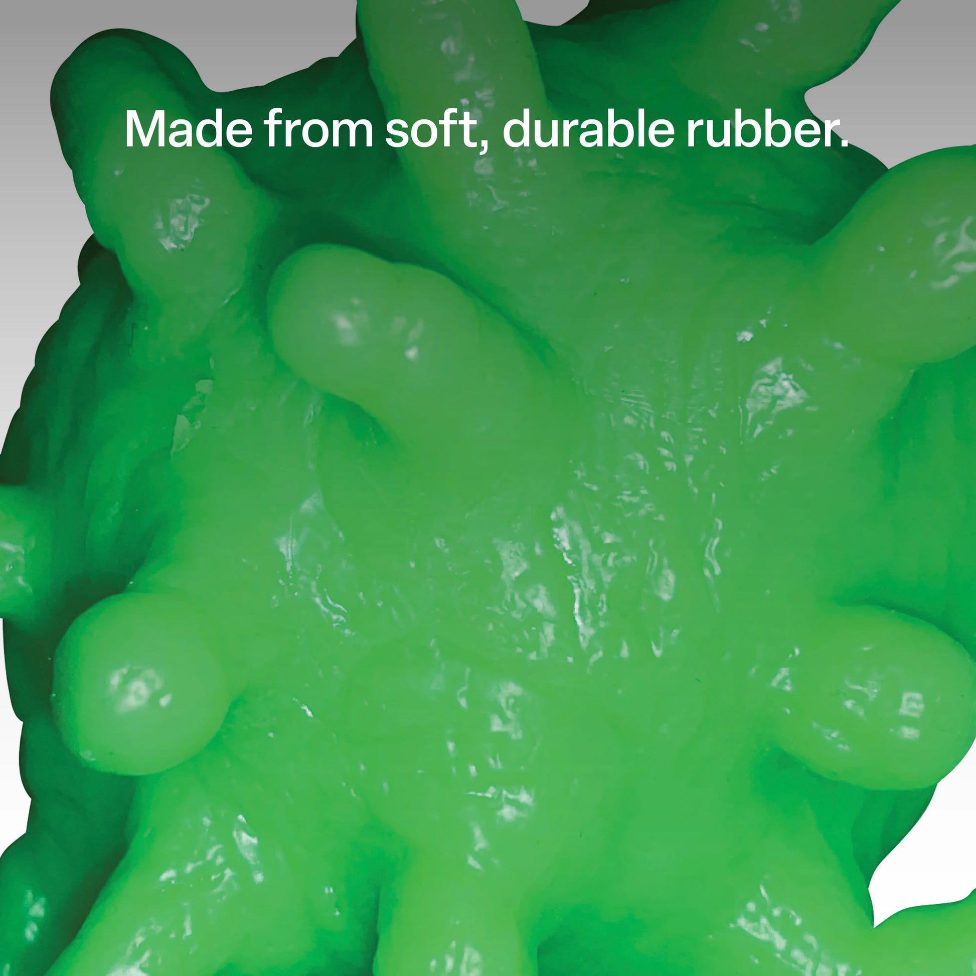 Puffer Stress Ball green close up