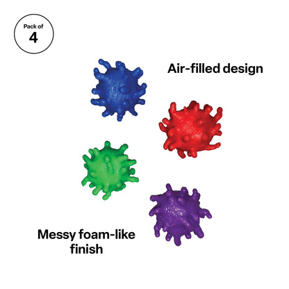Puffer Stress Ball 4 Pack all colours
