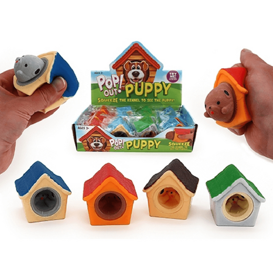 pop out puppy fidget from kennel