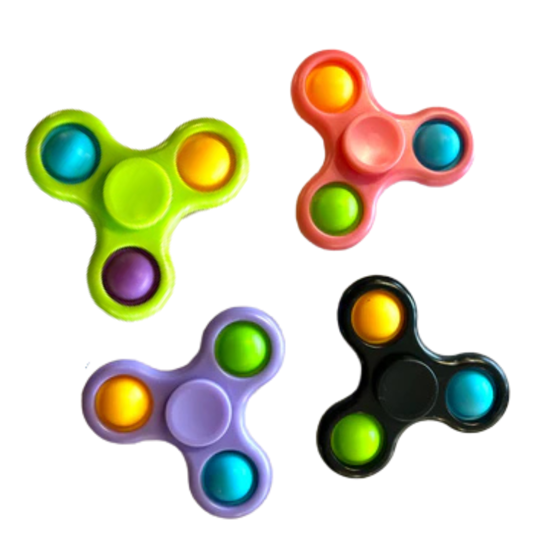 Bubble pop it fidget spinner all colours