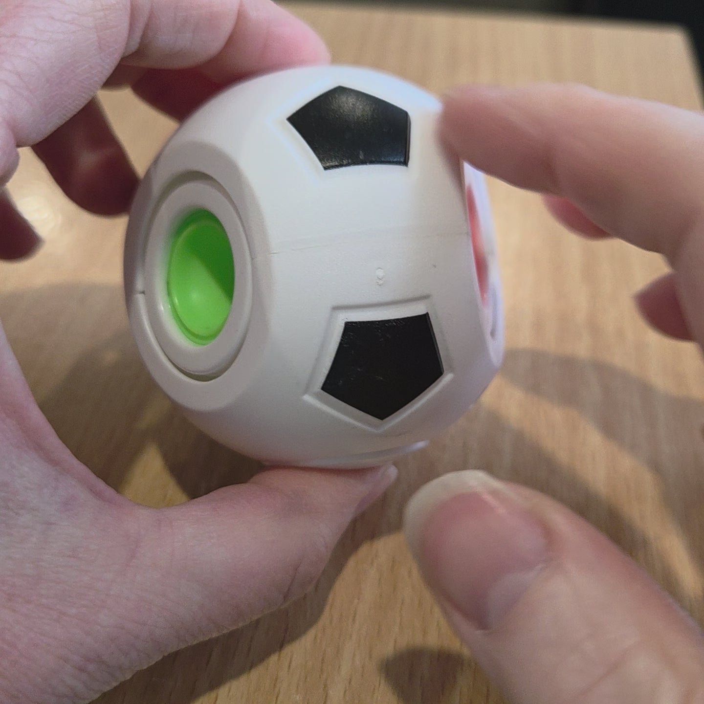 3-in-1 Football Pop It Spinner Fidget Toy video