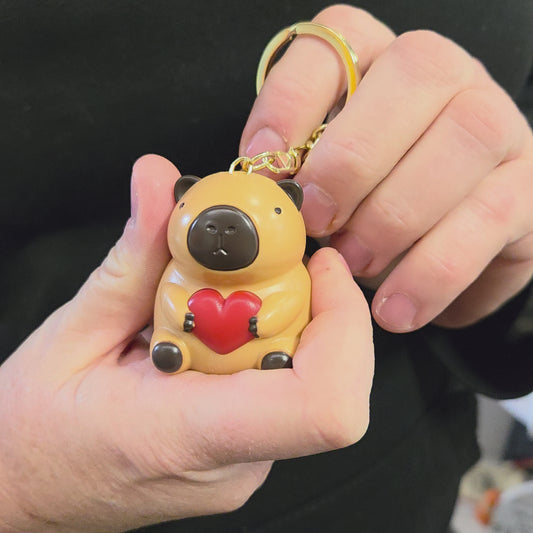 Talking Capybara Keychain video