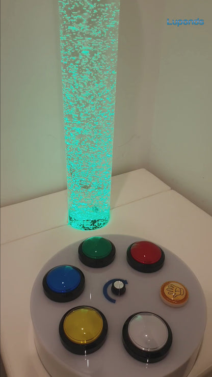 Luponds Sensory Bubble Column Mobile Unit wireless controller video