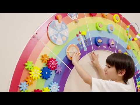 VIGA Interactive Activity board rainbow video
