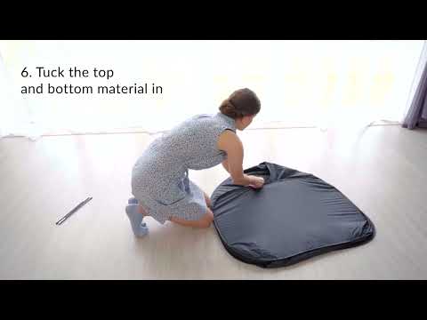 black pop up tent instruction video