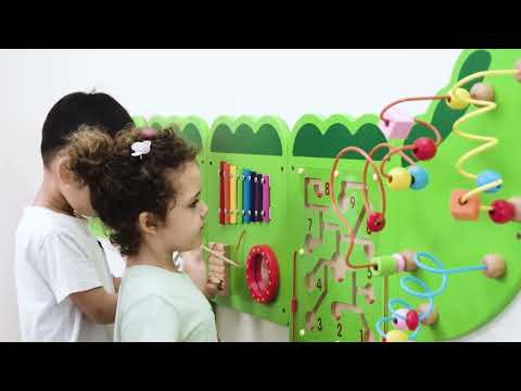 VIGA Large Crocodile Interactive wall activity Video