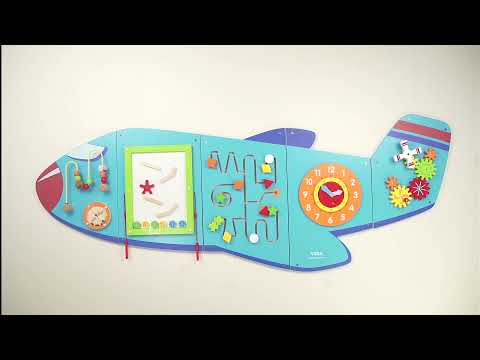VIGA Airplane wall activity board Video