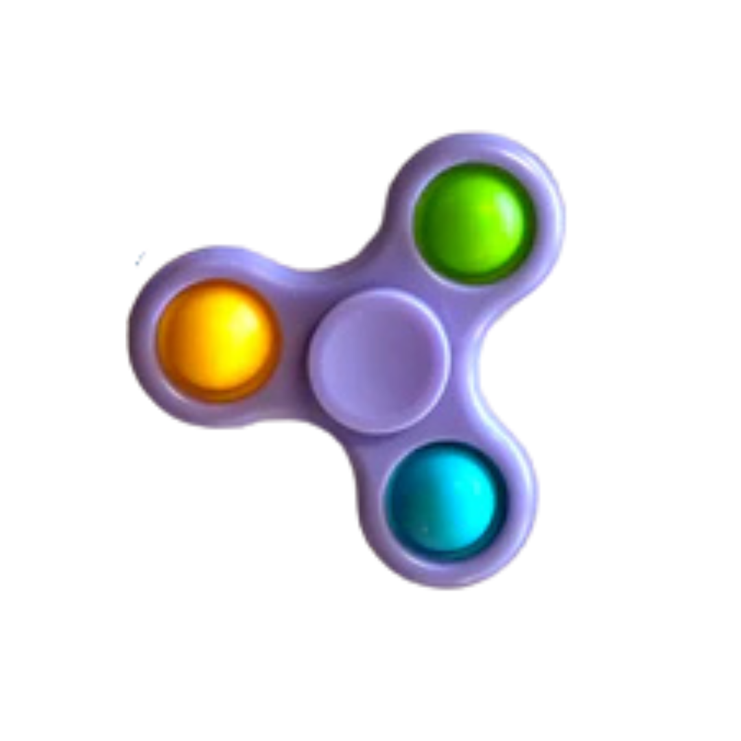 Bubble pop it fidget spinner purple