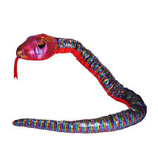 1.4m long rainbow snake plush