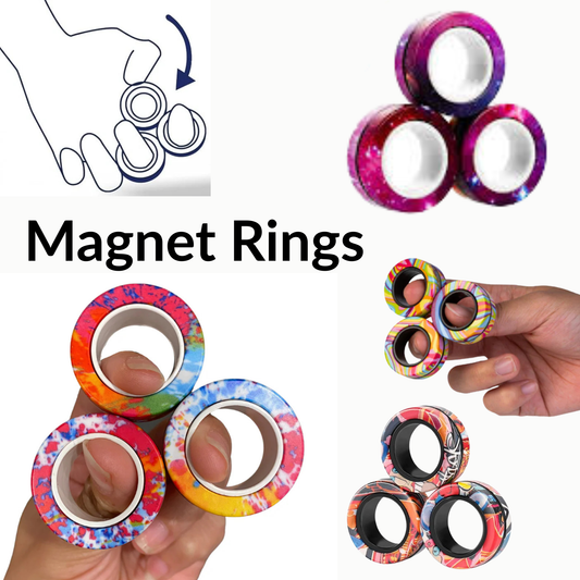 Magnetic Stress Relief Rings (pack of 3)