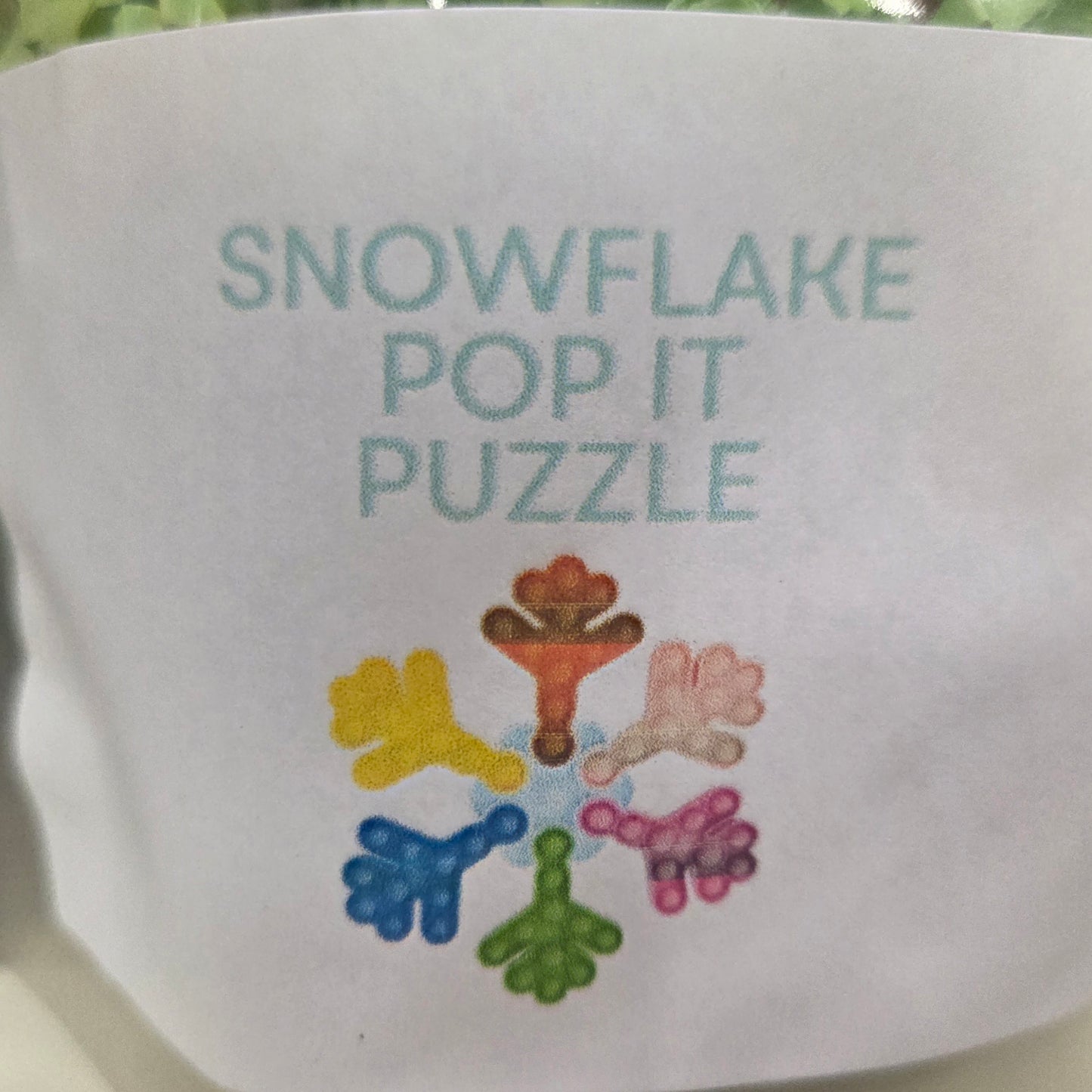 Snowflake Pop it Puzzle Pack image
