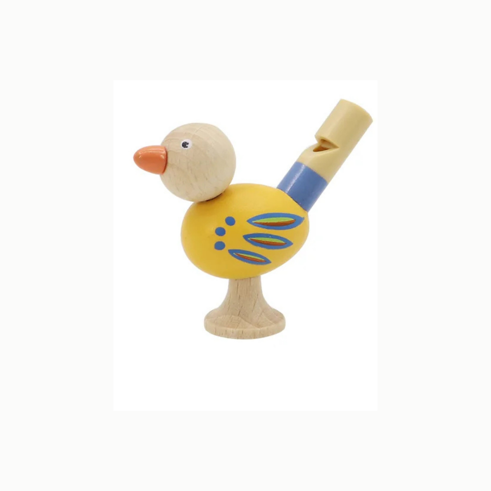 Wooden Bird Whistle yellow