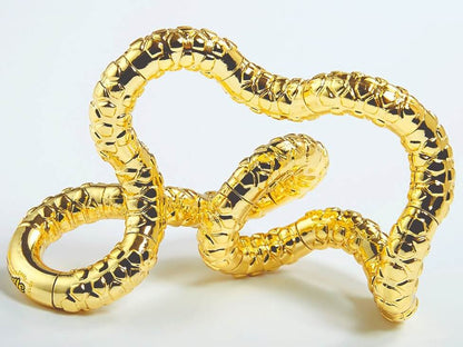 Textured Metallic Tangle Jnr gold