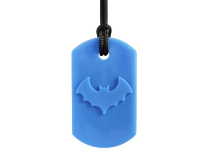 Ark Bat Bite Chew necklace royal blue