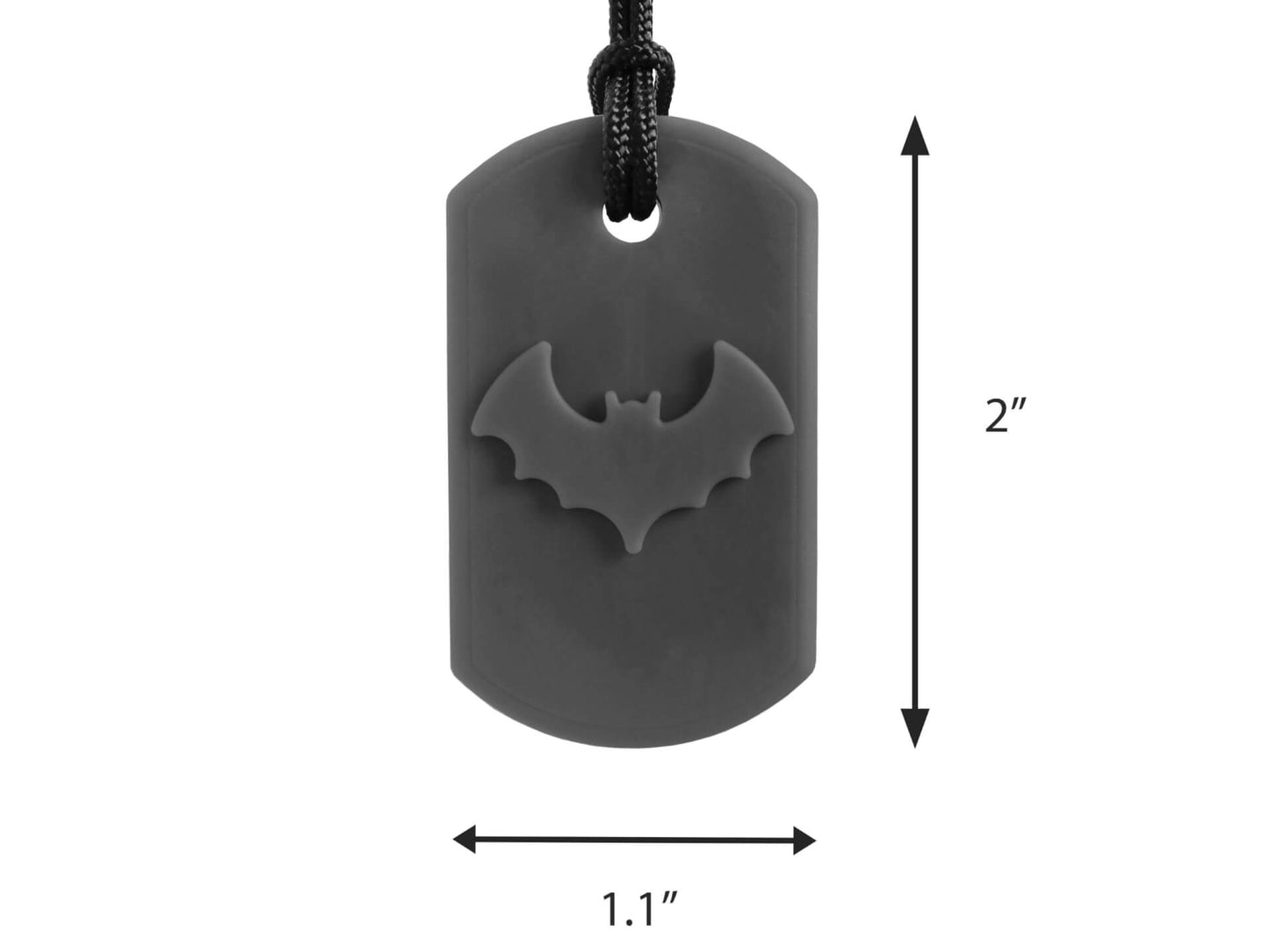Ark Bat Bite Chew necklace size