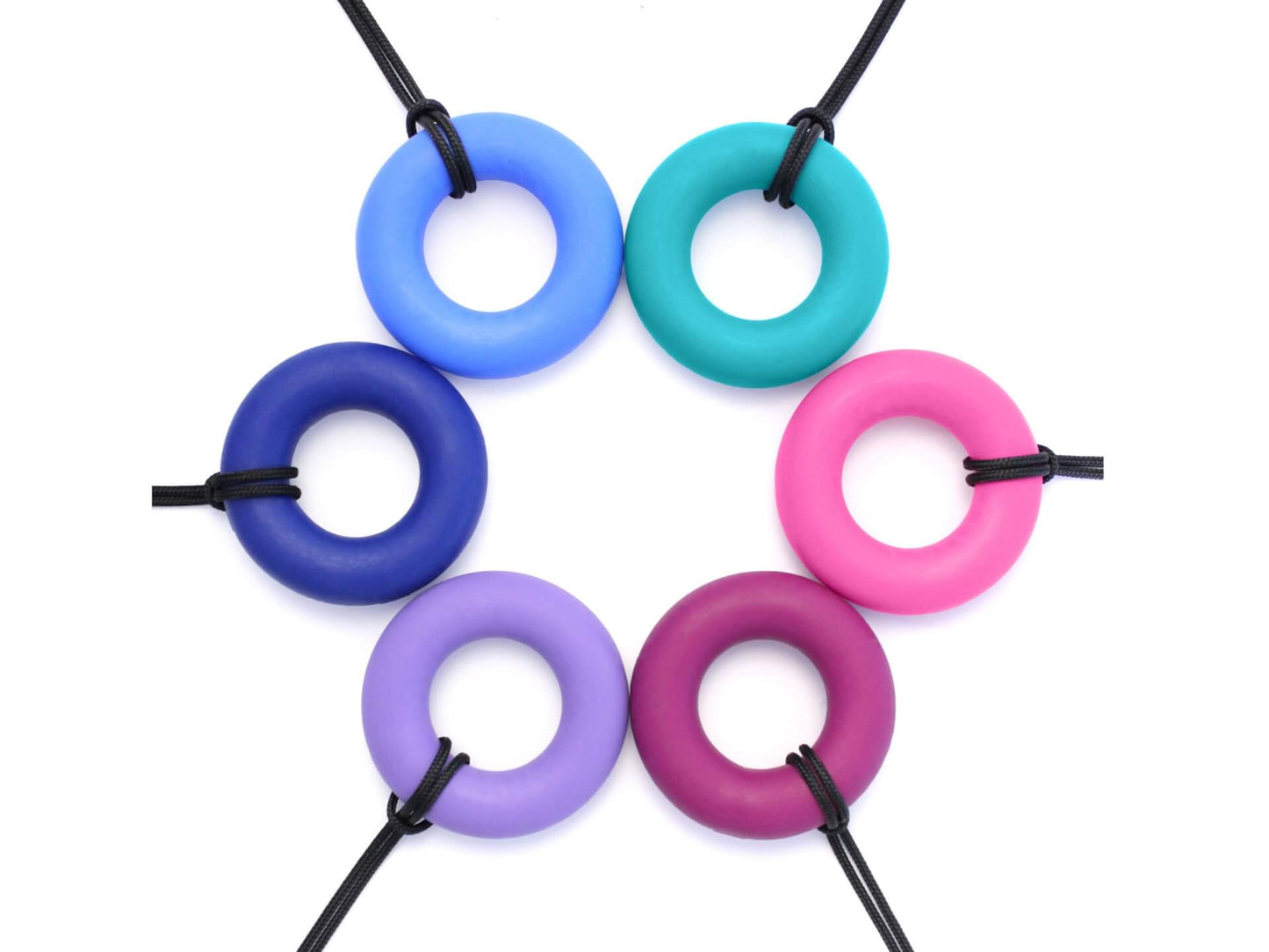 Ark chewable ring necklace colours