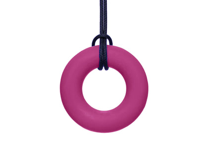 Ark chewable ring necklace magenta