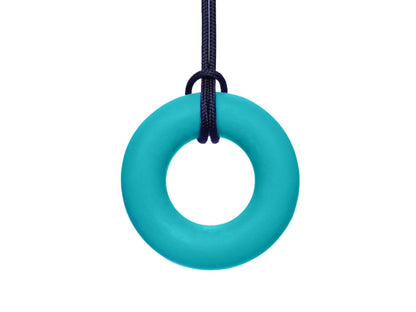 Ark chewable ring necklace teal