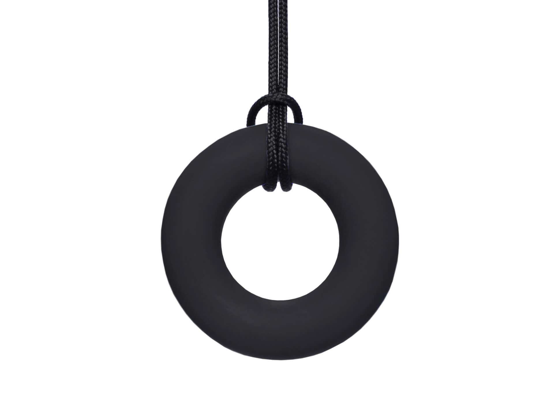 Arks Chewable Ring Necklace Black