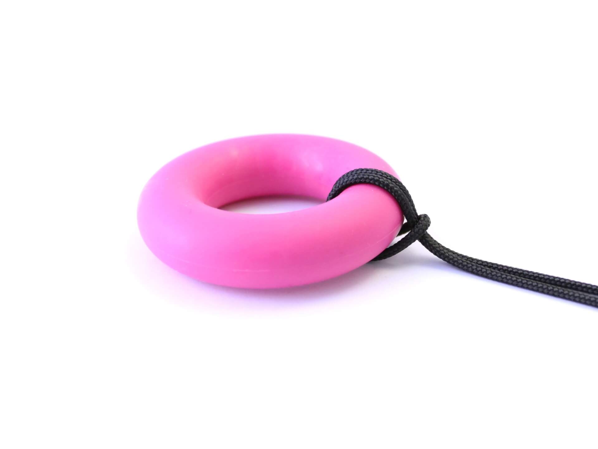 Arks Chewable Ring Necklace Hot Pink2