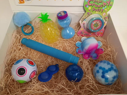 Cool and Calm sensory and fidget box blue