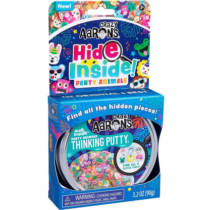 Crazy Aarons Putty Hide Inside Party Animals box