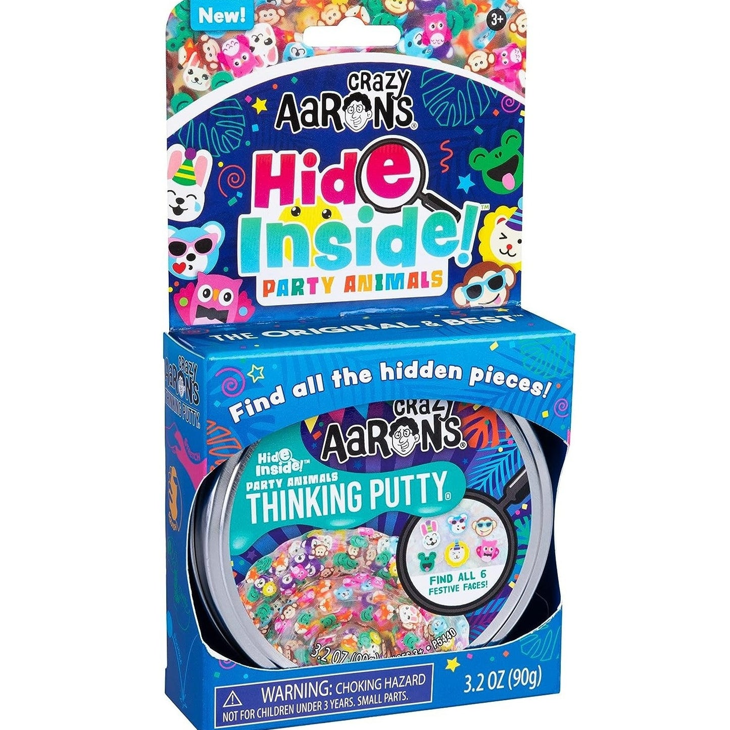 Crazy Aarons Putty Hide Inside Party Animals box