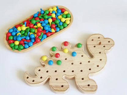 Dave dinosaur pegboard with pegs