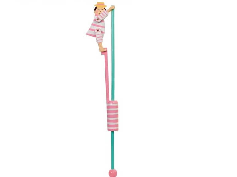 diver toy on pole pink