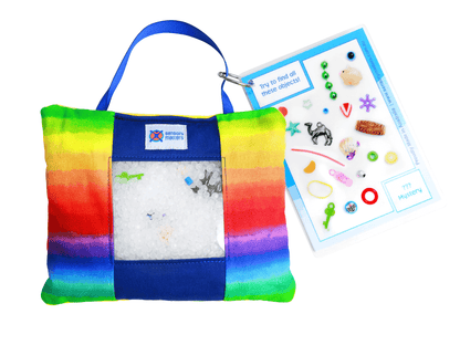 Exploratory Bag with Rainbow print