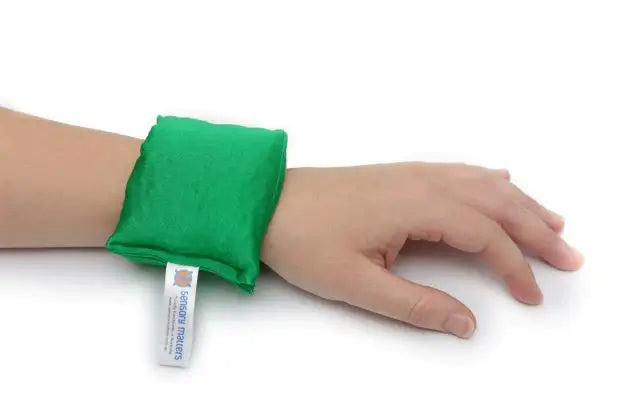 Fidget Cuff on wrist green