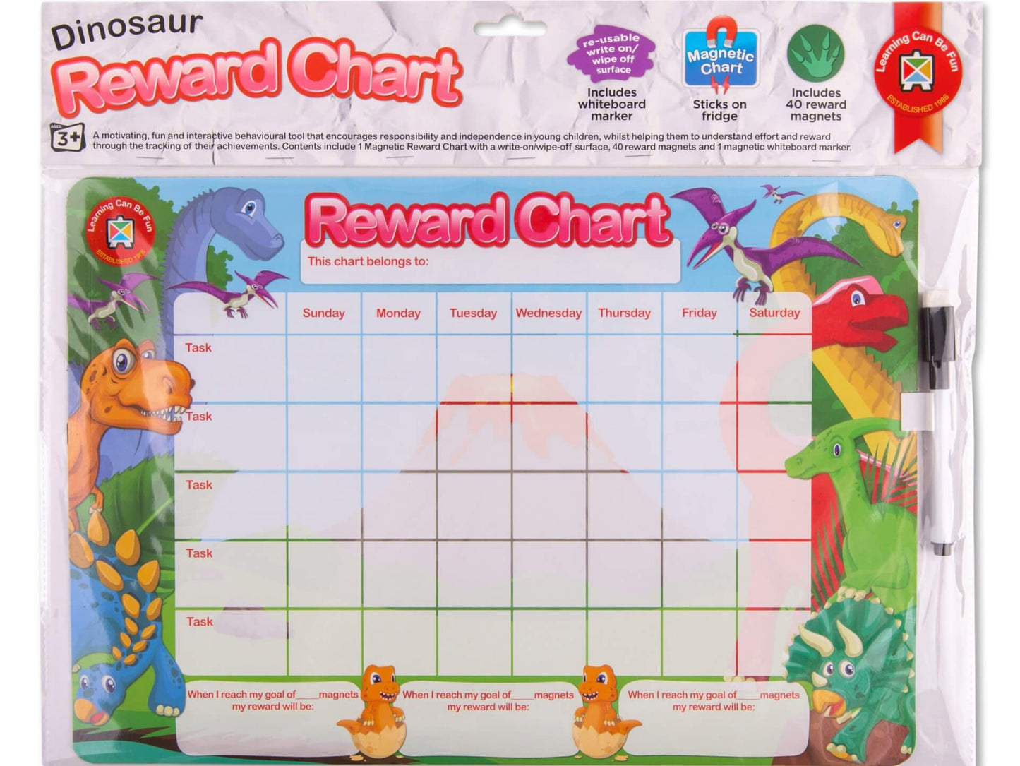 dinosaur reward chart