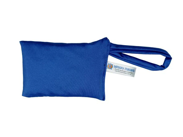 Lycra bean bag with wrist loop blue