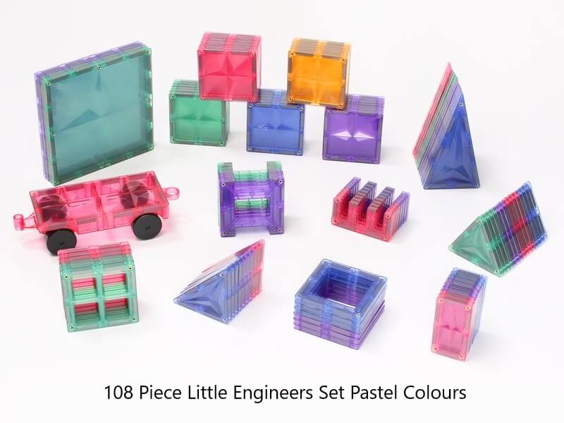 MNTL-108PAS Pastel Little Engineers pieces
