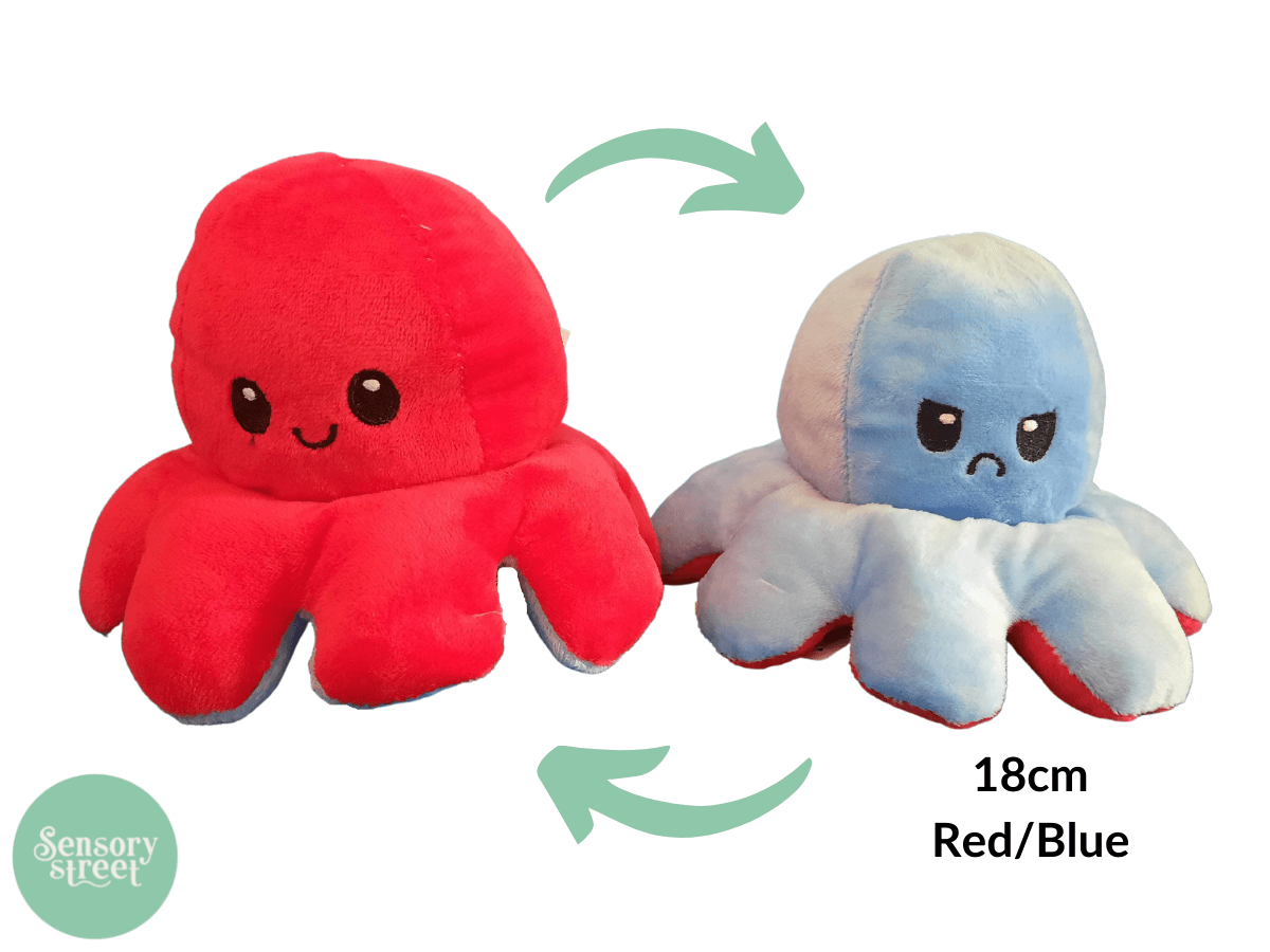 Mood Octopus small red blue