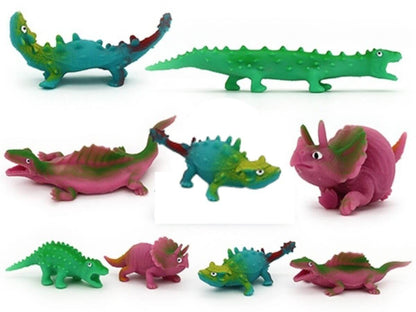 Mouldable Squeeze and stretch dinosaur group
