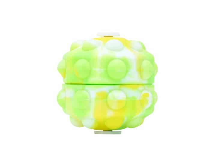 Pop Ball Spinner Light Up Yellow Green