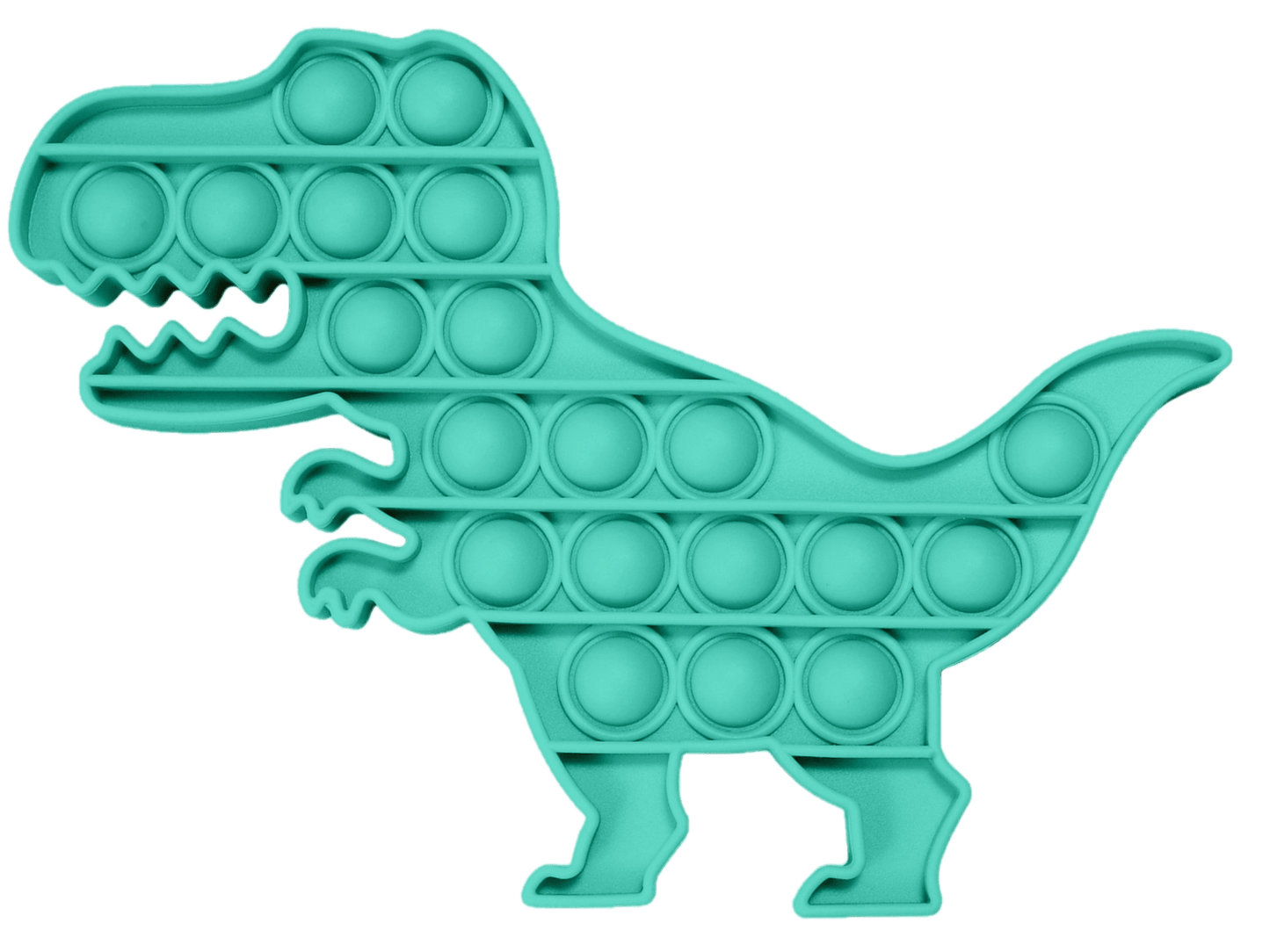 Push and pop dino teal