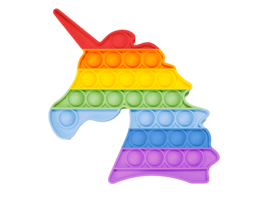 Push and pop unicorn rainbow