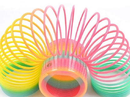 Rainbow slinky spring