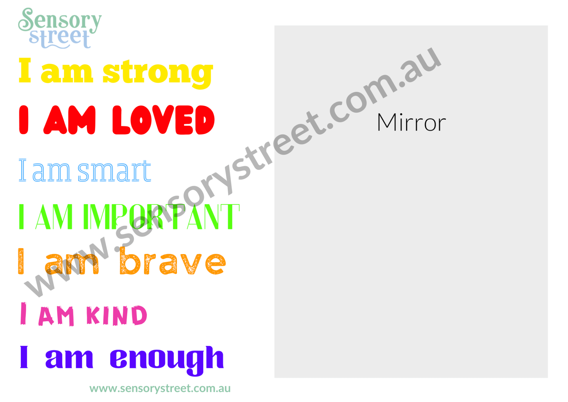 affirmations poster