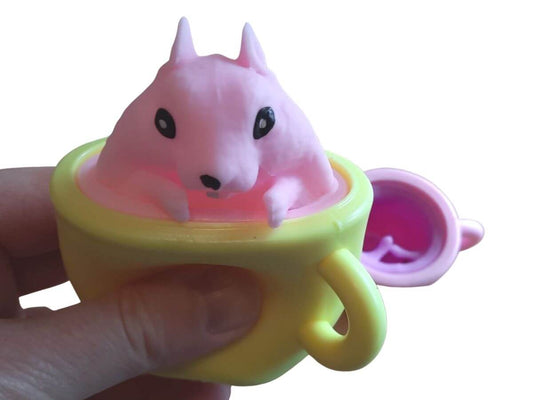 Squeezy popup Chipmunks in teacuppink yellow