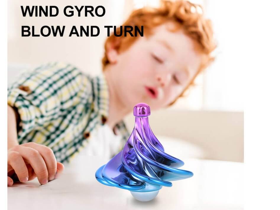 blow and turn gyroscope