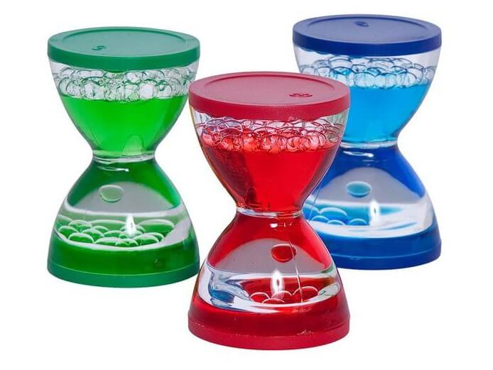small hourglass liquid timers