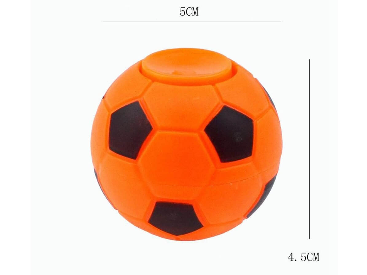 Soccer Ball Fidget Spinner Orange